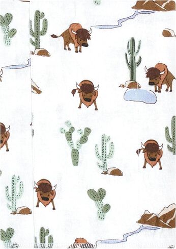 Hudson Baby Unisex Baby Cotton Flannel Burp Cloths 7-Pack, Cowgirl, One Size in Saudi Arabia