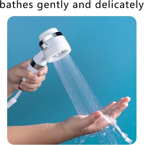 Children's Handheld Shower Head Multifunctional Handheld Shower Head Massage Head with Stick Bracket for Children Toddler in Saudi Arabia