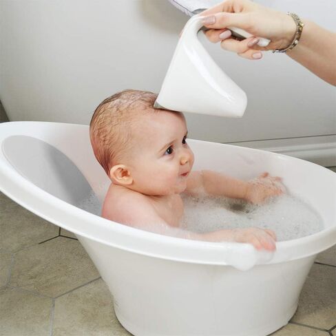 ECO Bath Rinse Jug | Soft Rim Baby & Toddler Shampoo Rinser | Bath Hair Rinsing Cup | Hair Wash Jug with Handle | Essential Bath Accessories | Cookies & Cream Colour in Kuwait