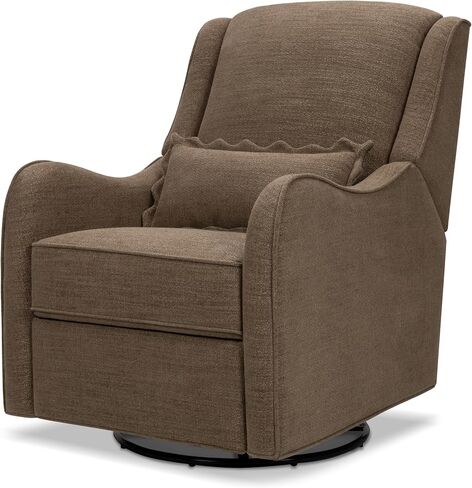Namesake Devon Recliner and Swivel Glider in Performance Truffle Eco-Basketweave, GREENGUARD Gold and CertiPUR-US® Certified in Saudi Arabia
