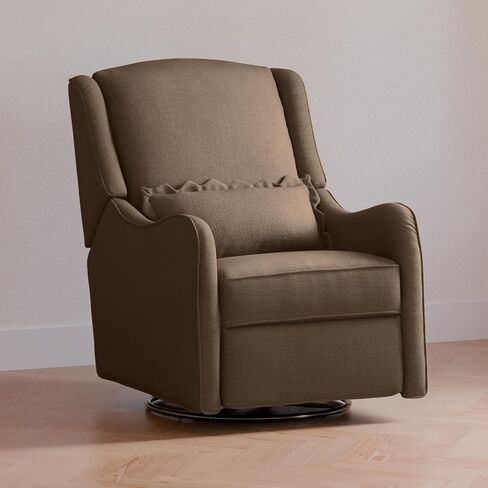 Namesake Devon Recliner and Swivel Glider in Performance Truffle Eco-Basketweave, GREENGUARD Gold and CertiPUR-US® Certified in Saudi Arabia