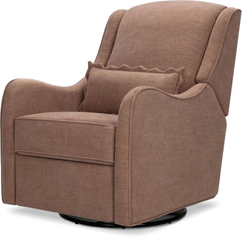 Namesake Devon Recliner and Swivel Glider in Performance Truffle Eco-Basketweave, GREENGUARD Gold and CertiPUR-US® Certified in Saudi Arabia