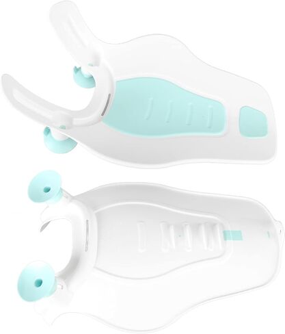 Clean Rinse Bather, Folding Spine Protection Wash Hip Semi Circular Sink Clean Rinse Baby Bather Ergonomic Portable for Travel (Mint Green) in Saudi Arabia