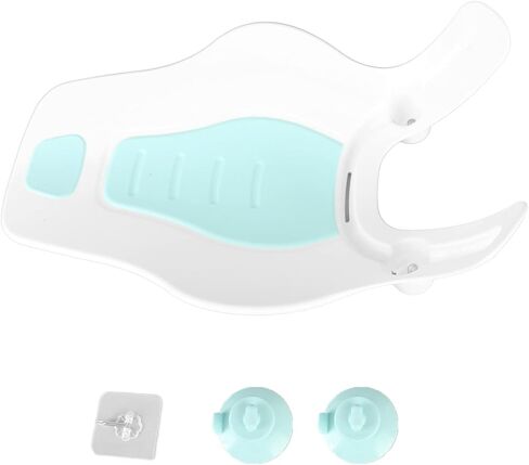 Clean Rinse Bather, Folding Spine Protection Wash Hip Semi Circular Sink Clean Rinse Baby Bather Ergonomic Portable for Travel (Mint Green) in Saudi Arabia
