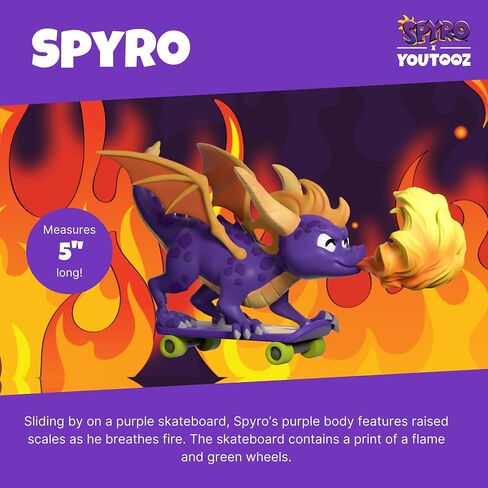 Youtooz Spyro Gnasty Gnorc 4.3" inch, Gnasty Gnorc Vinyl Figure, Collectible Gnasty Gnorc from Video Game Spyro Spyro Collection in Saudi Arabia