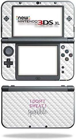 غلاف MightySkins من ألياف الكربون لجهاز Nintendo New 3DS XL (2015) - Unicorn Rave | لمسة نهائية واقية ومتينة من ألياف الكربون | سهل التطبيق والإزالة وتغيير الأنماط | صنع في الولايات المتحدة الأمريكية in Saudi Arabia