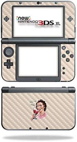 MightySkins Carbon Fiber Skin for Nintendo New 3DS XL (2015) - Unicorn Rave | Protective, Durable Textured Carbon Fiber Finish | Easy to Apply, Remove, and Change Styles | Made in The USA in Saudi Arabia