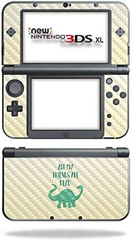 MightySkins Carbon Fiber Skin for Nintendo New 3DS XL (2015) - Unicorn Rave | Protective, Durable Textured Carbon Fiber Finish | Easy to Apply, Remove, and Change Styles | Made in The USA in Saudi Arabia