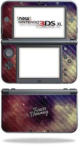 MightySkins Carbon Fiber Skin for Nintendo New 3DS XL (2015) - Unicorn Rave | Protective, Durable Textured Carbon Fiber Finish | Easy to Apply, Remove, and Change Styles | Made in The USA in Saudi Arabia