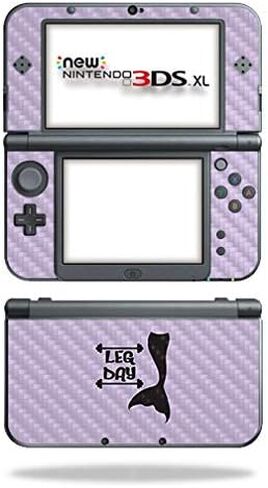 MightySkins Carbon Fiber Skin for Nintendo New 3DS XL (2015) - Unicorn Rave | Protective, Durable Textured Carbon Fiber Finish | Easy to Apply, Remove, and Change Styles | Made in The USA in Saudi Arabia