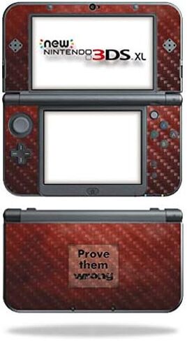 MightySkins Carbon Fiber Skin for Nintendo New 3DS XL (2015) - Unicorn Rave | Protective, Durable Textured Carbon Fiber Finish | Easy to Apply, Remove, and Change Styles | Made in The USA in Saudi Arabia