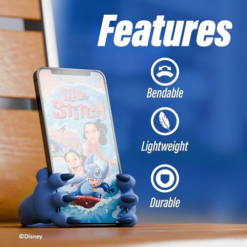 iJoy Disney Stitch Hands Phone Stand for Desk- Stitch Disney Phone Holder Stand for Home/Office/More – Lilo and Stitch Gifts for Girls, Boys, and All Fans of Lilo and Stitch Stuff in Saudi Arabia
