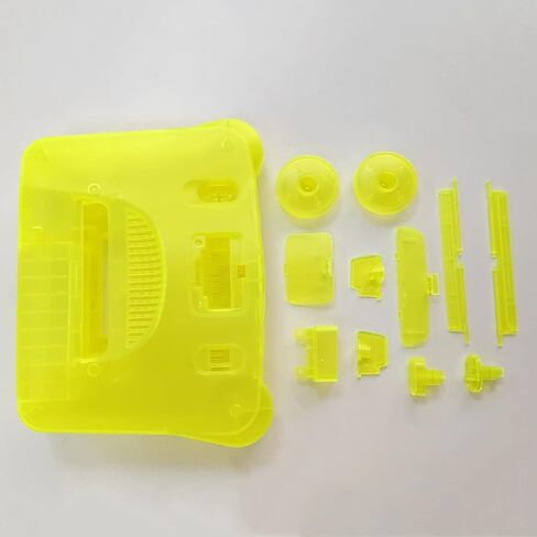 Hzxkqmil Replacement Housing Shell for N64 Retro Video Game Console, Translucent Case Accessories with Screwdrivers for N64 Game Console, Transparent Green in Kuwait