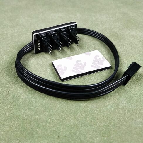 2 قطعة SATA إلى 5 طرق 3 Pin / 4 Pin PMW 12V PC Case كابل محول الطاقة للمروحة، 3-Pin أو 4-Pin (موصل PWM) إلى 15 Pin SATA Computer Cooler Cooling Fan كابل الطاقة in Saudi Arabia