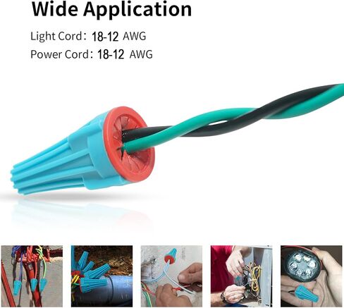 Landscape Wire Connectors 32 Amp for 20-10 AWG UL Listed, 20 PCS Waterproof Wire Connectors Nuts for Outdoor Landscape Patio Lighting in Saudi Arabia