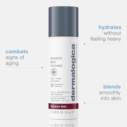Dermalogica Dynamic Skin Recovery SPF50, Anti-Aging Face Sunscreen Moisturizer, Medium-Weight Non-Greasy Broad Spectrum in Saudi Arabia