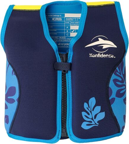 Konfidence The Original Jacket - Children and Youth Swim Jacket (Child Medium, Red/Yellow) in Saudi Arabia