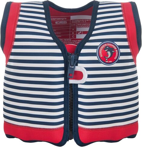 Konfidence The Original Jacket - Children and Youth Swim Jacket (Child Medium, Red/Yellow) in Saudi Arabia