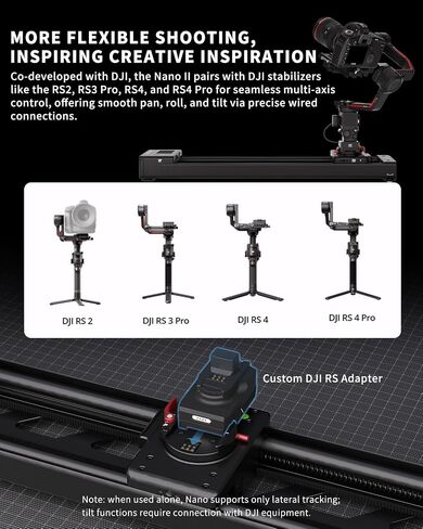 IFOOTAGE Mini Motorized Camera Shark Slider Update verison 660 Nano II Long Version,Aluminum Alloy Dolly Track,Video Stabilizer Rail,Video,Timelapse,Panorama,Stop Motion,Marco in Saudi Arabia