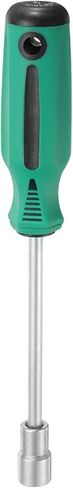 HARFINGTON Metric Nut Driver 12mm Dia 130mm Shank CR-V 6 Point Hex Hexagon Socket Wrench Screwdriver with Non-Slip Handle for Tightening and Loosening Fasteners in Saudi Arabia
