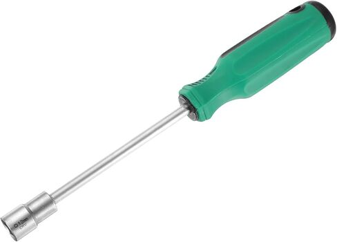 HARFINGTON Metric Nut Driver 12mm Dia 130mm Shank CR-V 6 Point Hex Hexagon Socket Wrench Screwdriver with Non-Slip Handle for Tightening and Loosening Fasteners in Saudi Arabia