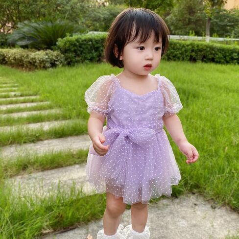 Baby Girl Princess Dress, Tulle Dress Baby Fairy Dress with Flower Headband in Saudi Arabia