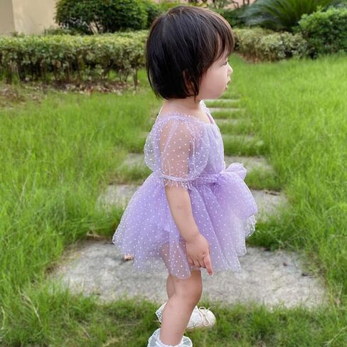 Baby Girl Princess Dress, Tulle Dress Baby Fairy Dress with Flower Headband in Saudi Arabia