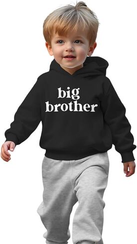 Big Brother Outfit Toddler Baby Boy Big Brother Hoodie Sweatshirt Pant Set Sweatsuit Fall Winter Clothes Set 2Pcs in Saudi Arabia