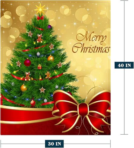 Neatee Living Christmas Baby Throw Blanket Small Christmas Tree Blanket Xmas Winter Blanket Lap Toddler Swaddle Crib Soft Lightweight Fuzzy Plush Fleece Blankets and Throws 30x40 in Kuwait