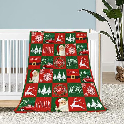 Neatee Living Christmas Baby Throw Blanket Small Christmas Tree Blanket Xmas Winter Blanket Lap Toddler Swaddle Crib Soft Lightweight Fuzzy Plush Fleece Blankets and Throws 30x40 in Kuwait