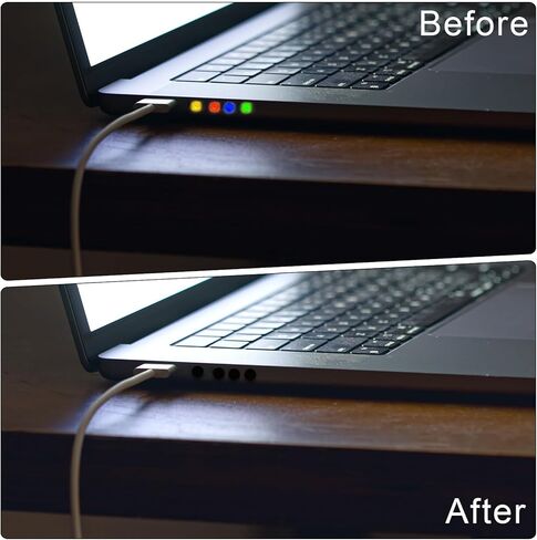 3 أوراق ملصقات تعتيم بإضاءة LED، أغطية LED خافتة بنسبة 100%، ملصقات حجب الضوء لأجهزة التوجيه والساعات والأجهزة الكهربائية (2 أسود 1 أبيض) in Kuwait