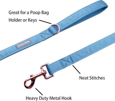 Lionet Paws Silk Dog Collar and Leash Set, Adjustable Comfortable White Dog Collar with Metal Buckle for Small Medium Large Dog Boy Girl Gift, Neck 8-12 Inches in Saudi Arabia