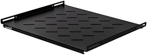 NavePoint 1U Rack Shelf for Server Rack Network Cabinets – Cabinet Rack Mount Shelf 270mm (10") Deep, White, Pre-Assembled – Compatible with 19 Inch Standard Equipment in Saudi Arabia