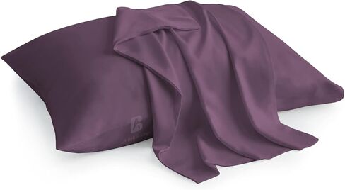 Pack of 2 Toddler Travel 13x18 Pillow Cases 100% Soft Egyptian Cotton, 500 Thread Count with Zipper Closure for Small Travel Pillowcase 13x18 inch, Plum in Saudi Arabia