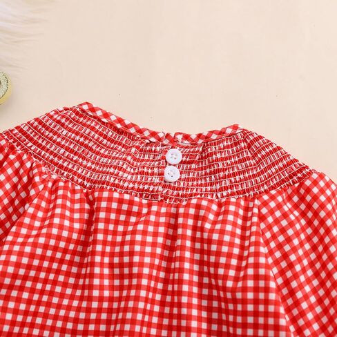 Toddler Baby Girl Christmas Outfit Infant Smocked Christmas Dress Vintage Princess Santa Dress Cute Baby Xmas Clothes in Saudi Arabia