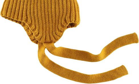 Connectyle Toddler Boys Beanie Hat with Ear Flaps Fleece Lined Winter Hat Kids Pompom Beanies Knit Watch Cap in Kuwait