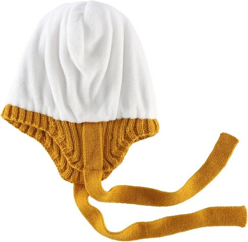 Connectyle Toddler Boys Beanie Hat with Ear Flaps Fleece Lined Winter Hat Kids Pompom Beanies Knit Watch Cap in Kuwait