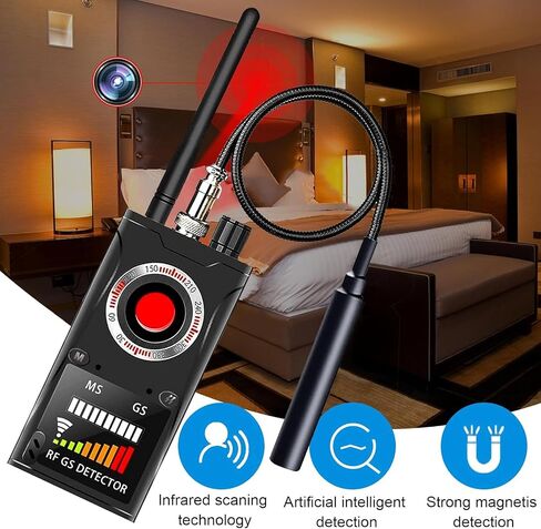 Hidden-Camera-Detectors, Anti-Spy Camera Finder Devices Scanner GPS Tracker Detector New Intelligent Infrared Detection for Hotel,Travel,Bathroom,Office,Car in Saudi Arabia