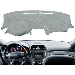 Dashboard Cover Dash Cover Mat Custom Fit for Acura TL 2004 2005 2006 2007 2008 with Climate Sensor,Without Dash Speakers and Light Sensor(Black) Y02
