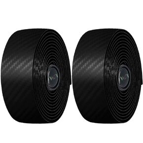 VXM Bicycle Handlebar Tape, Carbon Fiber PU&EVA Road Bike Bar Tape Non-Slip Cycling Handle Wraps for Mountain Bike 2 Rolls per Set (Black)