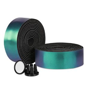 Road Bike Handlebar Tape, Bicycle Bar Tape, PU Leather + EVA, Reflective Cycling Handle Grip Wrap - 2 Rolls