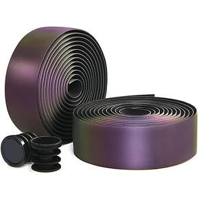 Road Bike Handlebar Tape, Bicycle Bar Tape, PU Leather + EVA, Reflective Cycling Handle Grip Wrap - 2 Rolls in Kuwait