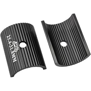 MUQZI Bike Handlebar Shim, Aluminum Alloy Bicycle Handle Bar Spacer Sheet clamp 25.4 to 31.8 to 35mm Conversion Shims Adapter for MTB Cycling, 1 Pair