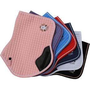 T TEKE Close Contact Saddle Pads,100% Cotton English Saddle Pads for Horses with Moisture-Wicking and Breathable Lining
