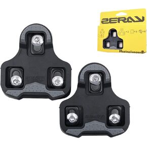 ZERAY SP-110 Bike Cleats Bike Pedal Clips with Grip Rubber Compatible with Look Keo Structure & Keo Pedals…