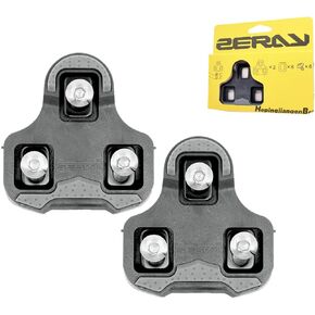 ZERAY SP-110 Bike Cleats Bike Pedal Clips with Grip Rubber Compatible with Look Keo Structure & Keo Pedals…
