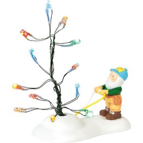 Department 56 North Pole Village Accessories Testing The Twinkle Lit Figurine, 1.75 Inch, Multicolor