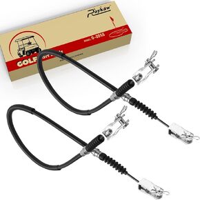 Roykaw Golf Cart Brake Cable Set, Both Driver & Passenger Side for Club Car DS 1981-1999 Gas/Electric Models, 42" Long Overall, Replaces OEM # 10111258, 1011403, 1016761-01