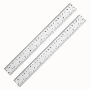 YouOKLight Plastic Ruler 30cm, Clear Ruler,Transparent Ruler 12 inch,Metric Ruler,Ruler 30cm for School,Transparent Straight rulers for Kids,and Office use,Drafting Tools,Measuring Tools,Pack of 2.