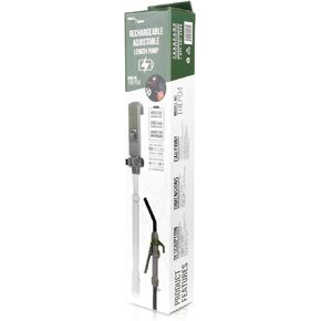 TERA PUMP E85 Fuel Barrel Rechargeable Battery Powered Transfer Pump Telescoping Intake tube 3.1 Gallons Per Minute Fuel Flow Lever Action Style Fuel Nozzle